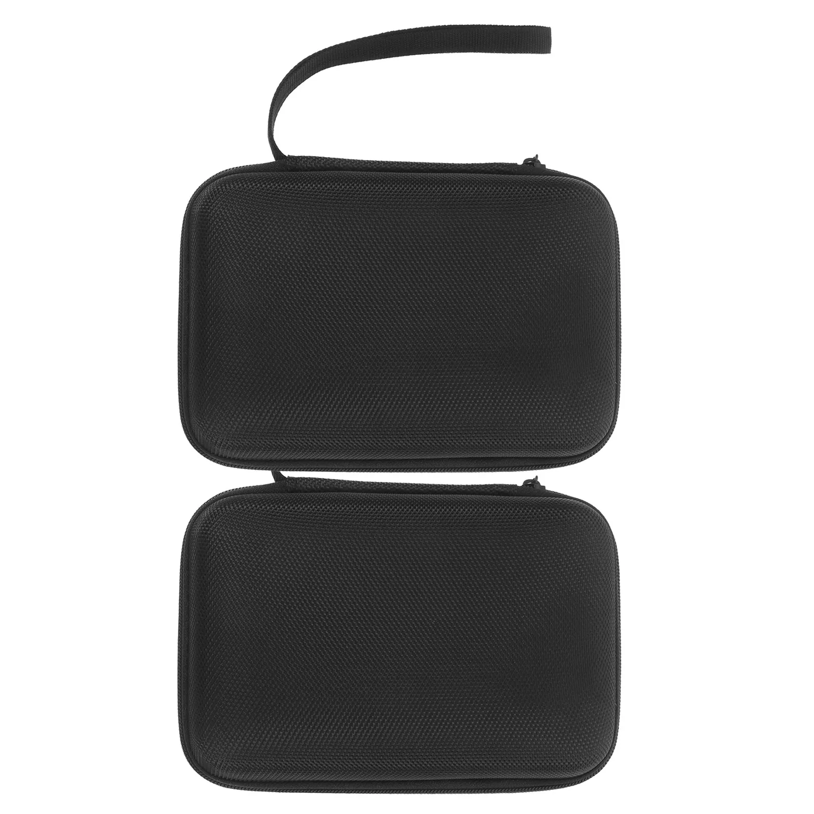 

2Pcs Blood Glucose Meter Storage Pouch Hard Shell Eva Protective Case Zippered Travel Organizer Portable Electronics Carrying