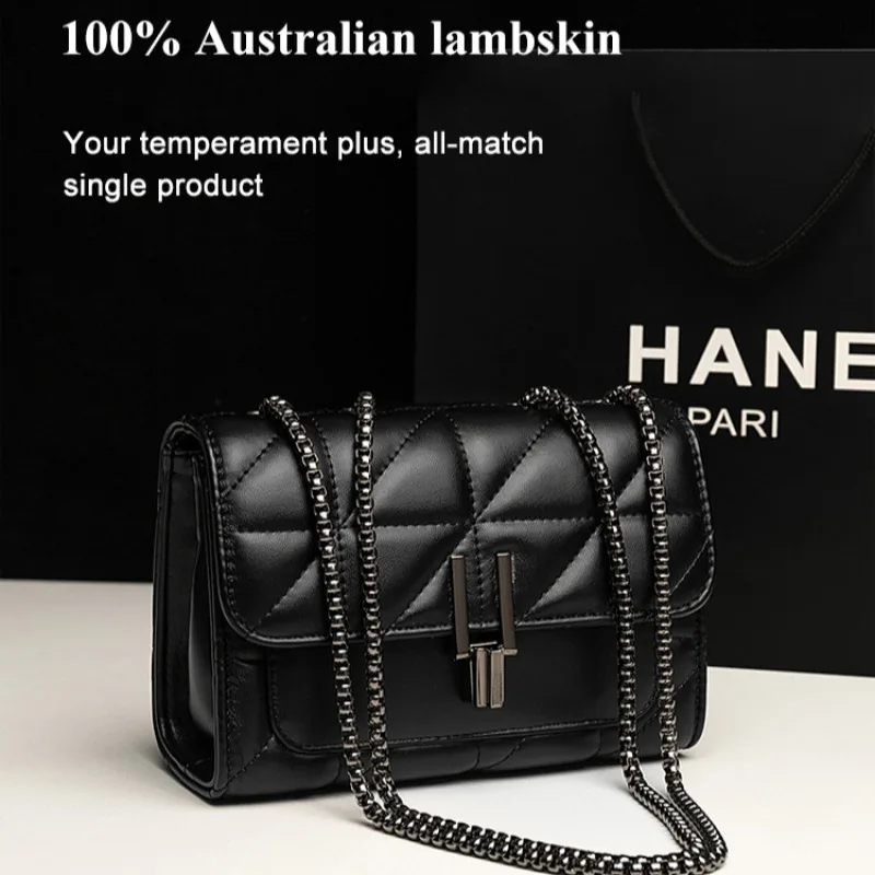 Small Square Bag Ladies Fragrance Lingerie Chain Bag Single Shoulder Slanting Cross Women's Bag Yankee Crossbody Women's Bag