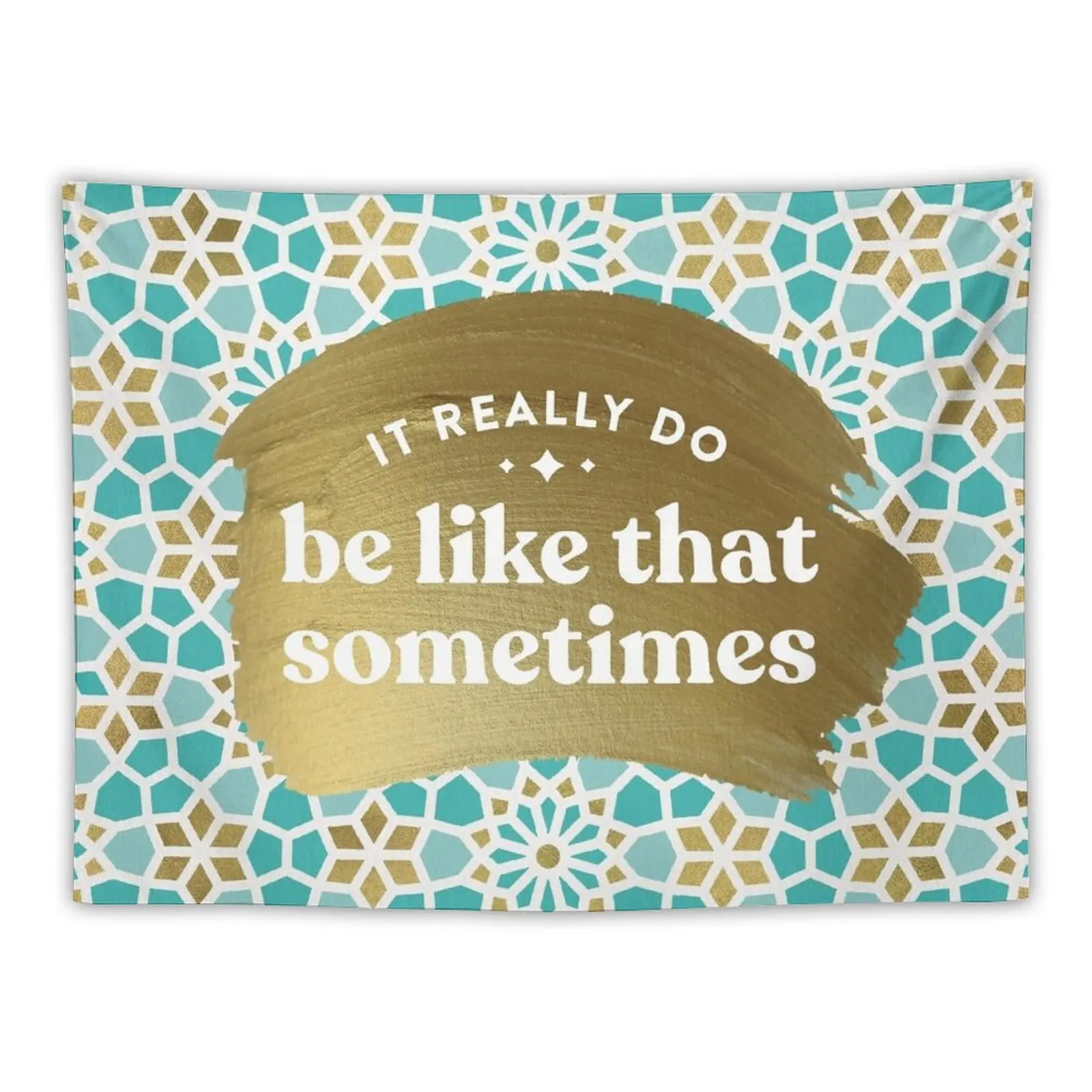 New It Really Do Be Like That Sometimes – Mint & Gold Palette Tapestry Wall Decor Home Decorators Decoration Room