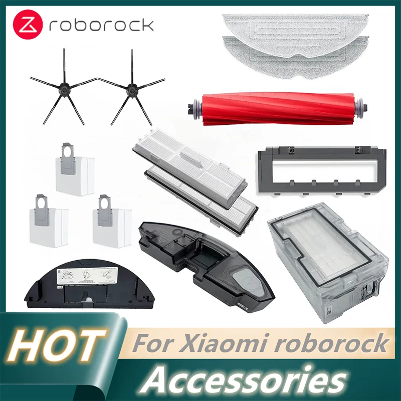 

Original Roborock S7 MaxV Ultra Accessory of Filter Dust Bag High-speed mop self-cleaning main Brush Dustbin Water Tank Parts