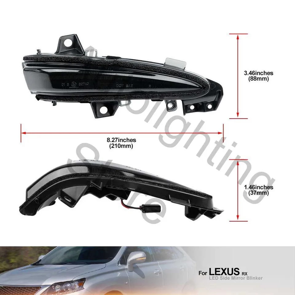 For Lexus RX450H RX350 RX270 2010 2011 2012 2013 -2015 LED Turn