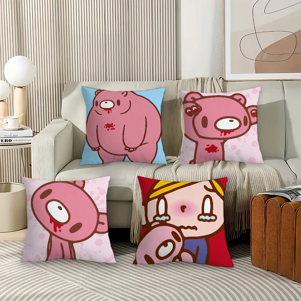 

Cartoon G-Gloo M-My B-Bear Pillow Case Office Cushions Suitable For Sofa Car Bedroom Decorative Cushion Cover