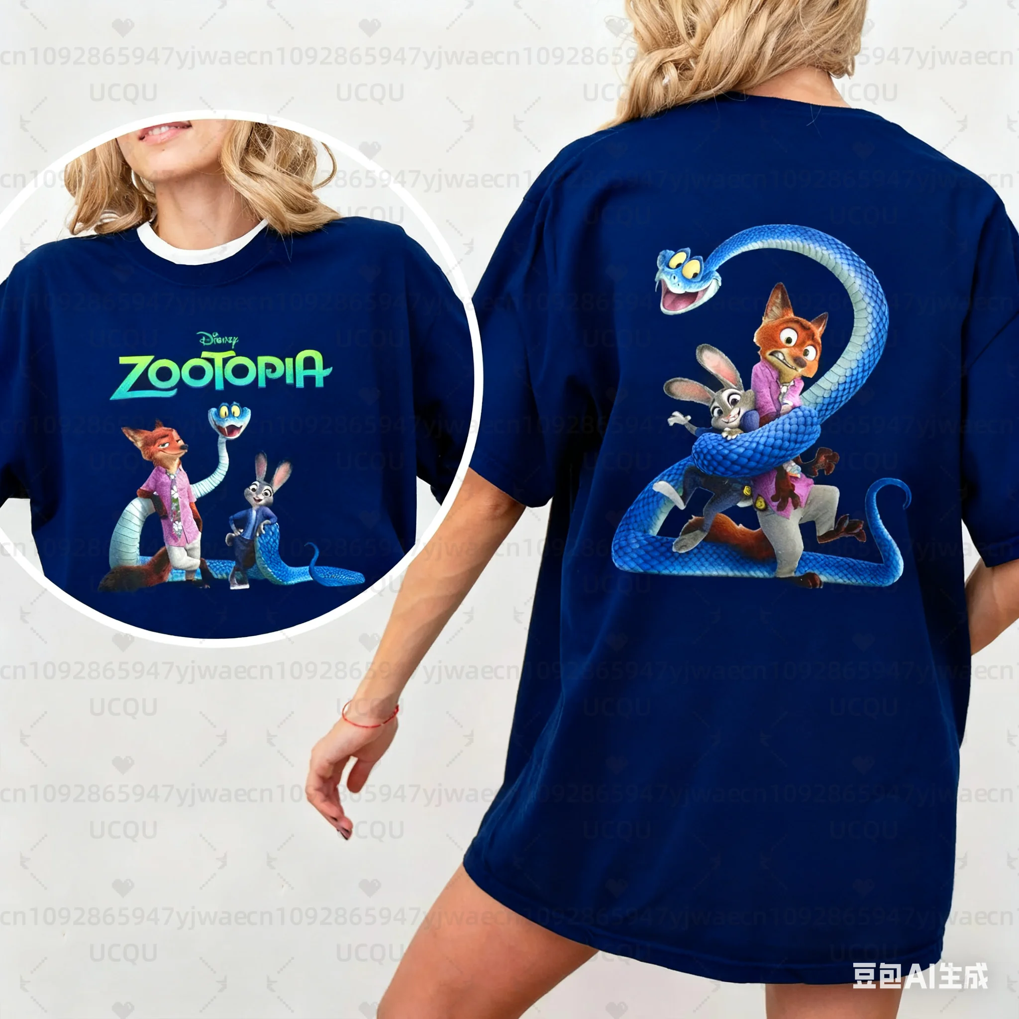 نيك جودي غاري Zootopia 2 الراحة الفيلم تي شيرت الرجال النساء قصيرة الأكمام الأسرة مطابقة صديقها صديقة هدية