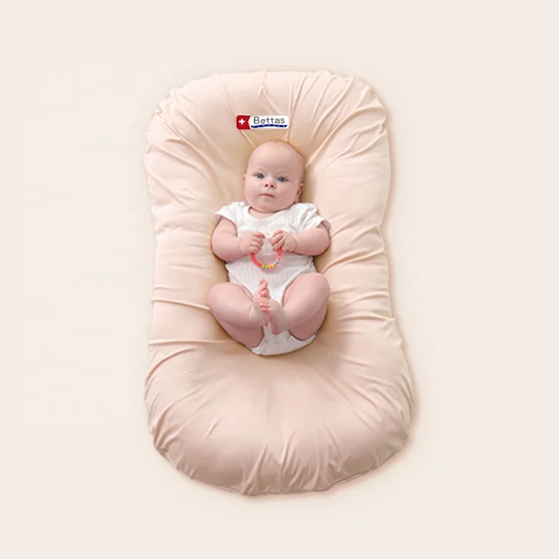 Baby Sleeping Crib Fit Baby's Curve High Elastic Filling Cotton Inner Core Security Artifact  Soft and Comfortable Sleeping Pad