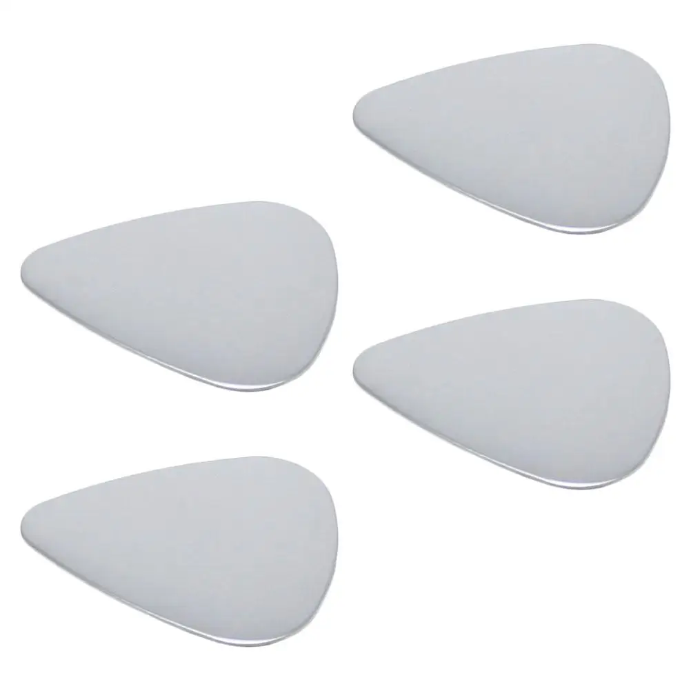 

4 Pcs Guitar Metal Pick Supplies Instrument Parts Stainless Steel Picks Electric