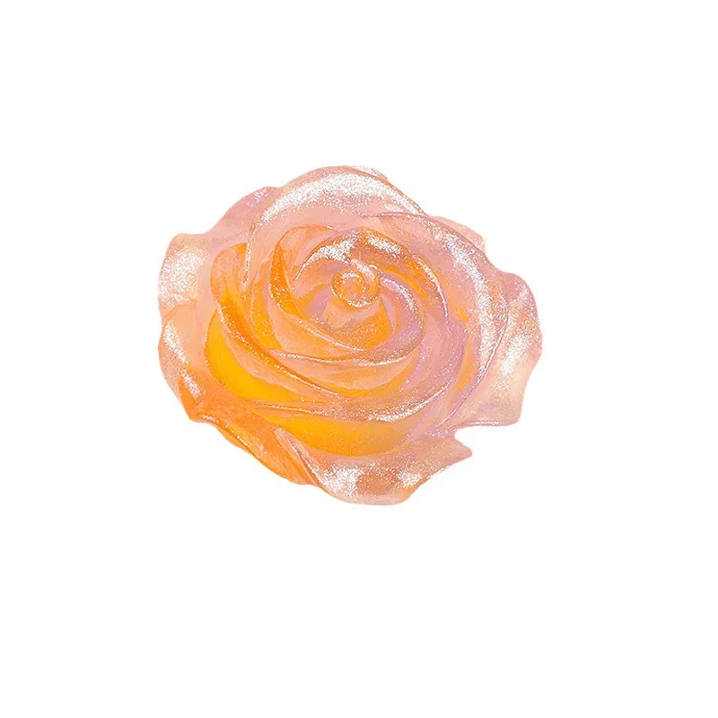 5pcs Luminous Rose Flower Glow in The Dark Toys Figures Mini Luminous Elfs Spirits Home Decor for Fish Tank Micro Toy