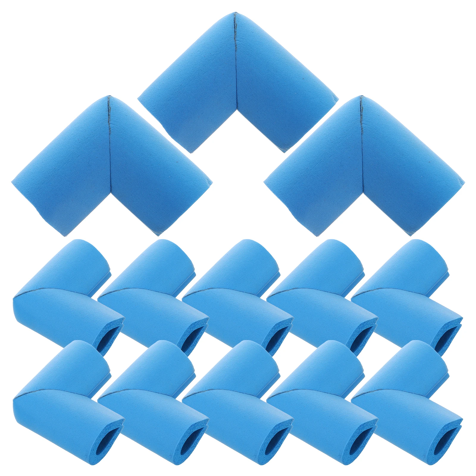 

12 Pcs Protector Sky Foam Frame Corner Protector Blue Foam U Shaped Guard Moving Transport Protective Cover Furniture Table