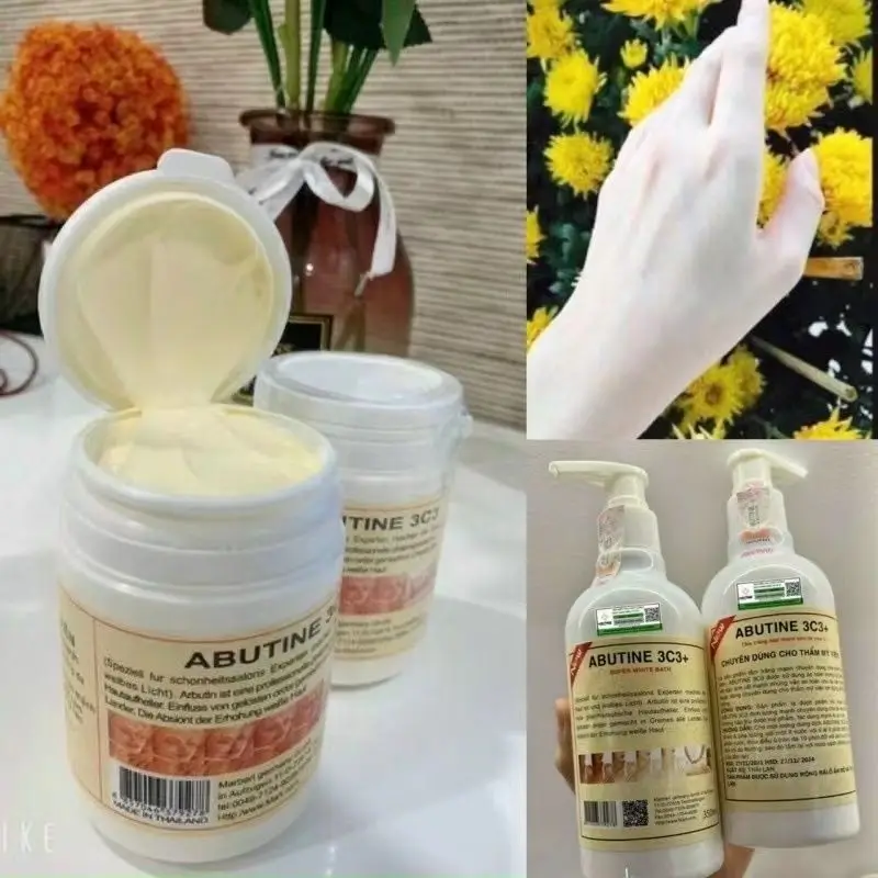 アルブチン3c3美白ボディローション250g、ゴールドフォーミュラで肌を明るくし、潤いを与え、均一なトーンへ