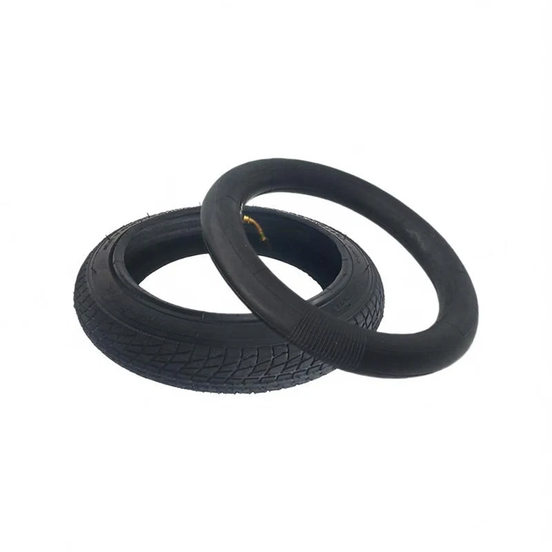 12 inch Inflatable Tire 12 1/2x1.75x2 1/4 Inner and Outer Tire Bicycle and Electric Bicycle Tire Accessories