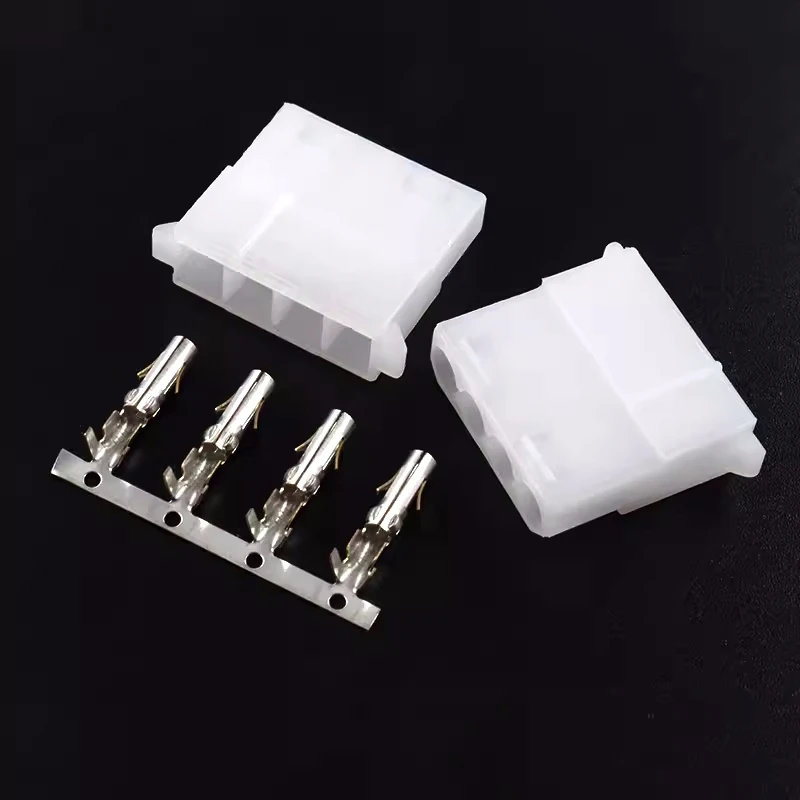 10 Set 5.08mm Connector Large 4 Pin Computer ATX IDE Power Connector Plug Male Female Housing + Male Female Terminal