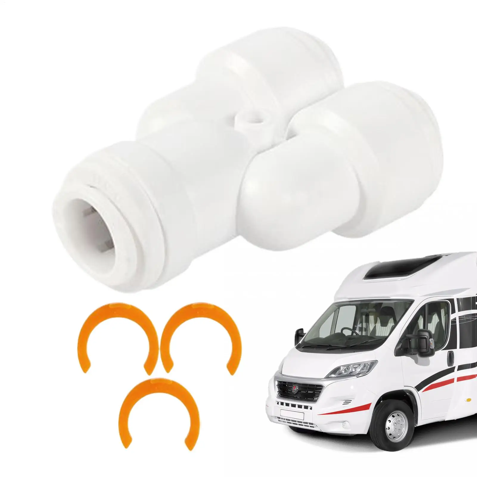 RV Sewer Adapter 1/2 Inch Universal Pipe Connector RV Sewer Hose Elbow For Camping Outlet System Connection