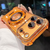 For Magsafe Bracket Stand Holder Case for iPhone 17 Pro Max Air 16 15 14 Plus Lens Protection Cover for iPhone 11 12 13 Pro Max