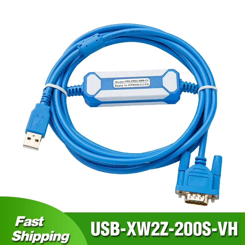 

USB-XW2Z-200S-VH Programming Cable for Omron CQM1H CPM2C COM1/CM2A/CS Series PLC USB To RS232 Data Download Line