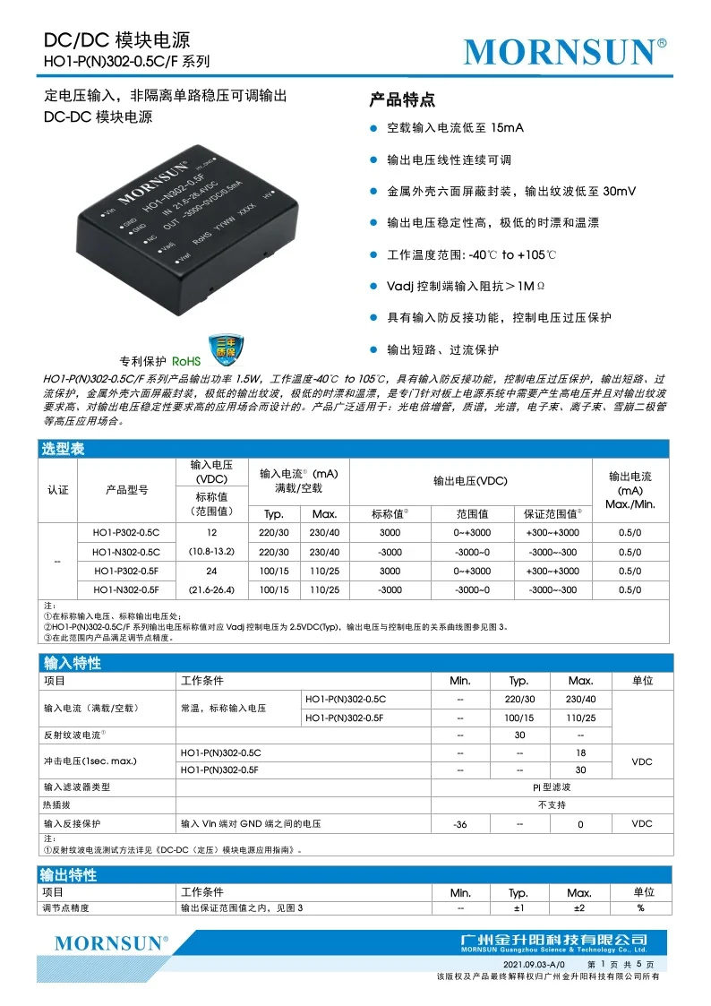 HO1-P302-0.5C N302-0.5C P302-0.5F N302-0.5F High Quality Module Power Supply image 2
