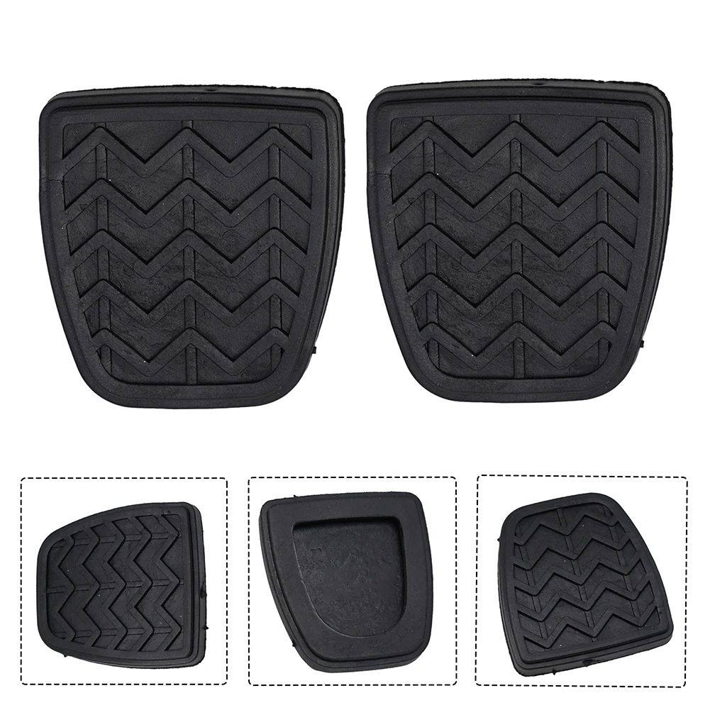 2pc Car Brake Clutch Pedals Foot Pad Rubber Covers 31321-52010 For Yaris XP10 Brake Clutch Pedals Foot Pad Rubber Covers