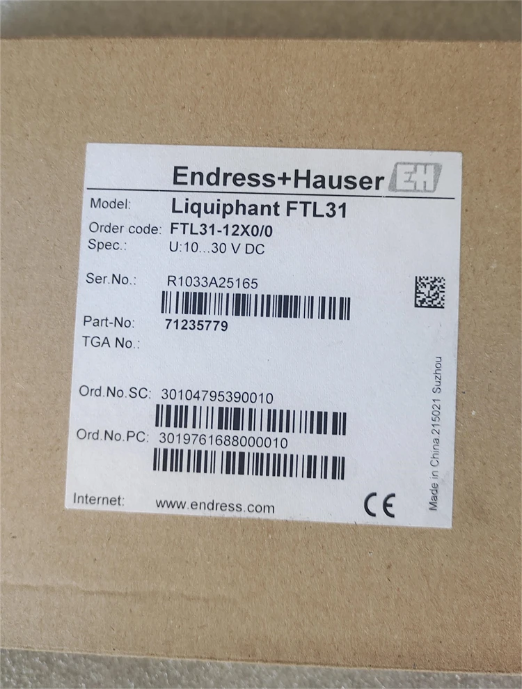 E+H, FTL31-12X0/0, FTL31-AA4M2AAWDJ In Stock, Brand New And Genuine, With A One-year Warranty