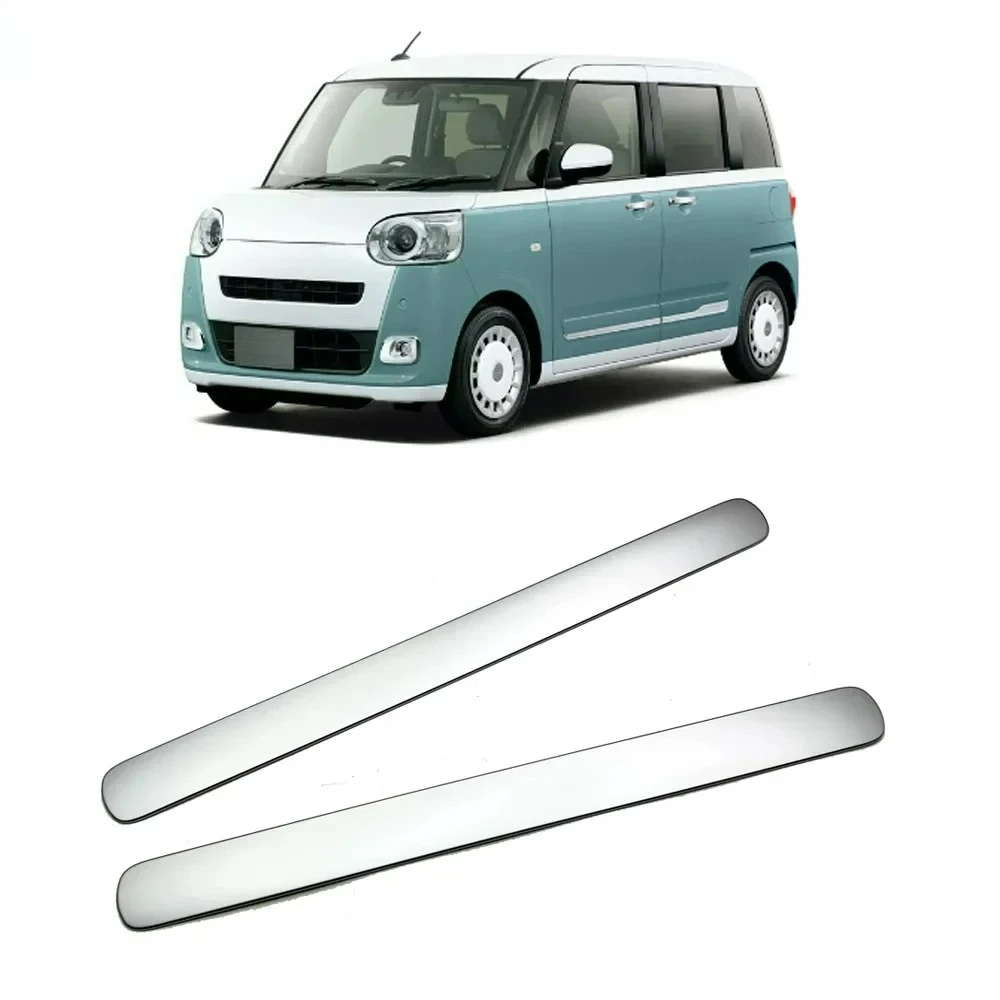 2Pcs Car Matte Silver Interior Door Panel Strips Decoration Cover Trim Fit for Daihatsu CANBUS LA850S LA860S 2023+
