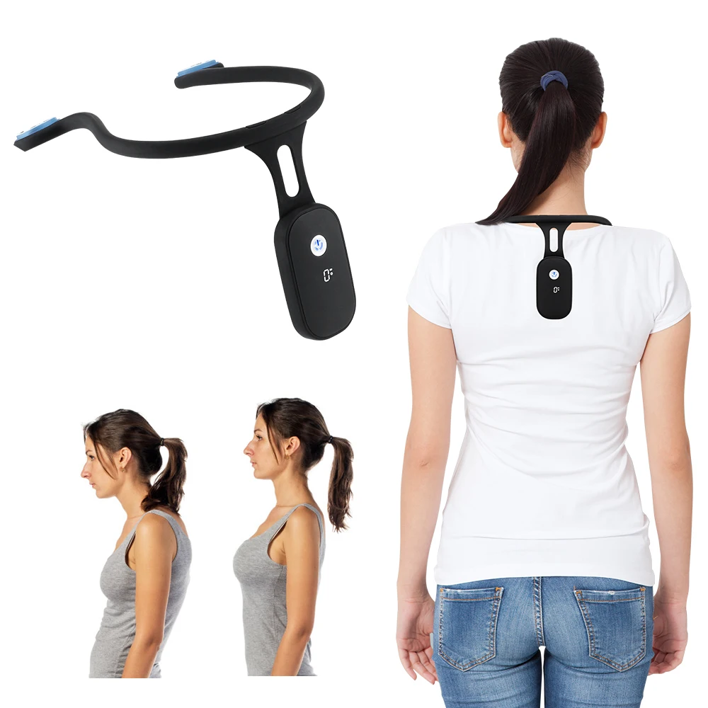 Smart Posture Corrector Back Vibration Reminder Posture Training Correction Device For Adult Kids Anti-Humpback Protect Eyesight