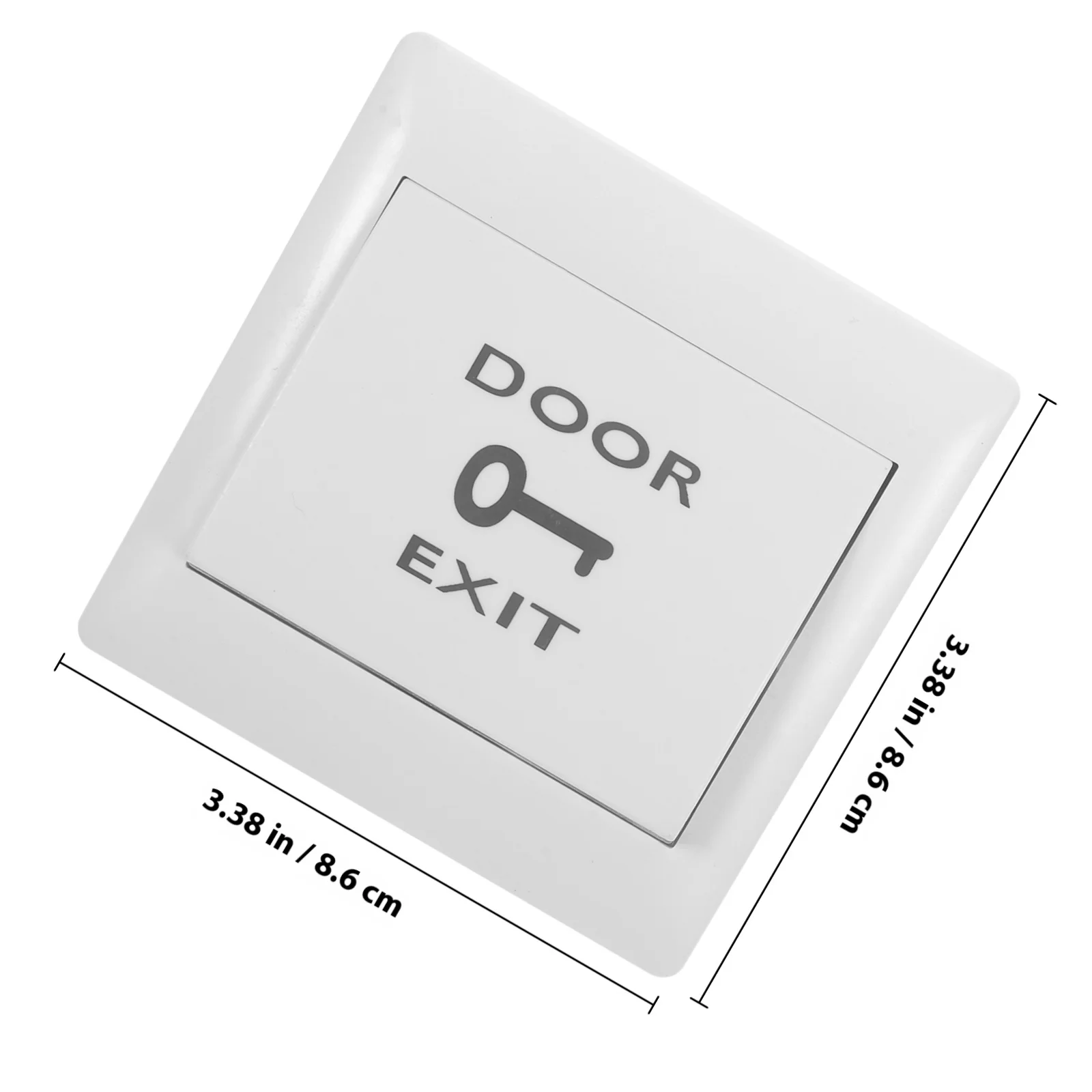 زر الخروج للتحكم في الوصول إلى الباب 86X86 مم أبيض تيار مستمر 36 فولت/3A دفع الإصدار للأقفال رقم/Com 100000 دورات الحياة الميكانيكية #5