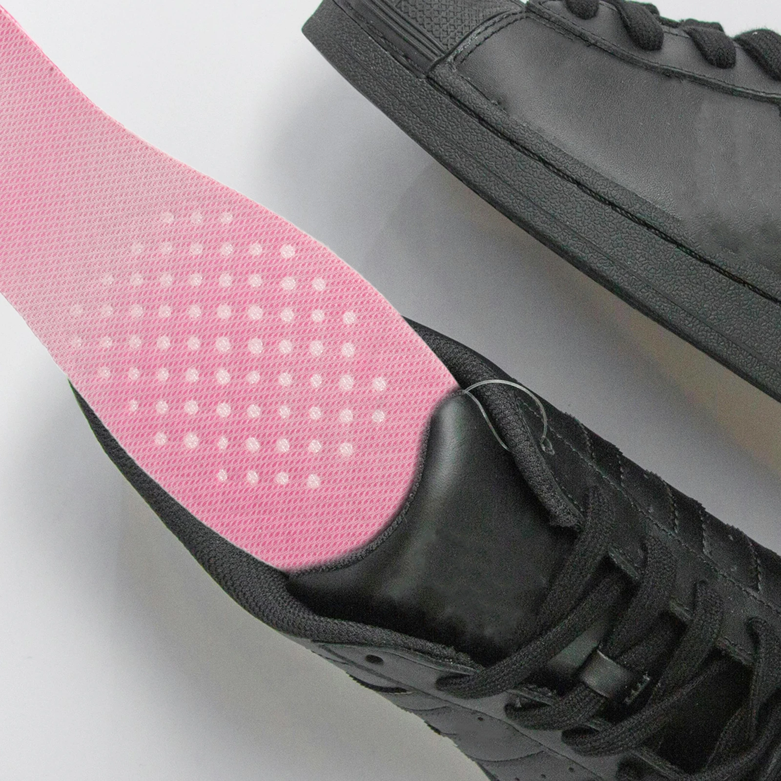 

Heightening Insoles PVC Cushion Inserts Pink Compression Heel Pads Shoes 225 270 Size Adjustable Breathable for height