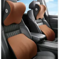 Car Neck Pillow Lumbar Support Driver Seat Backrest Car Cushion Driving Car Headrest Waist Cushion Seat Accessories