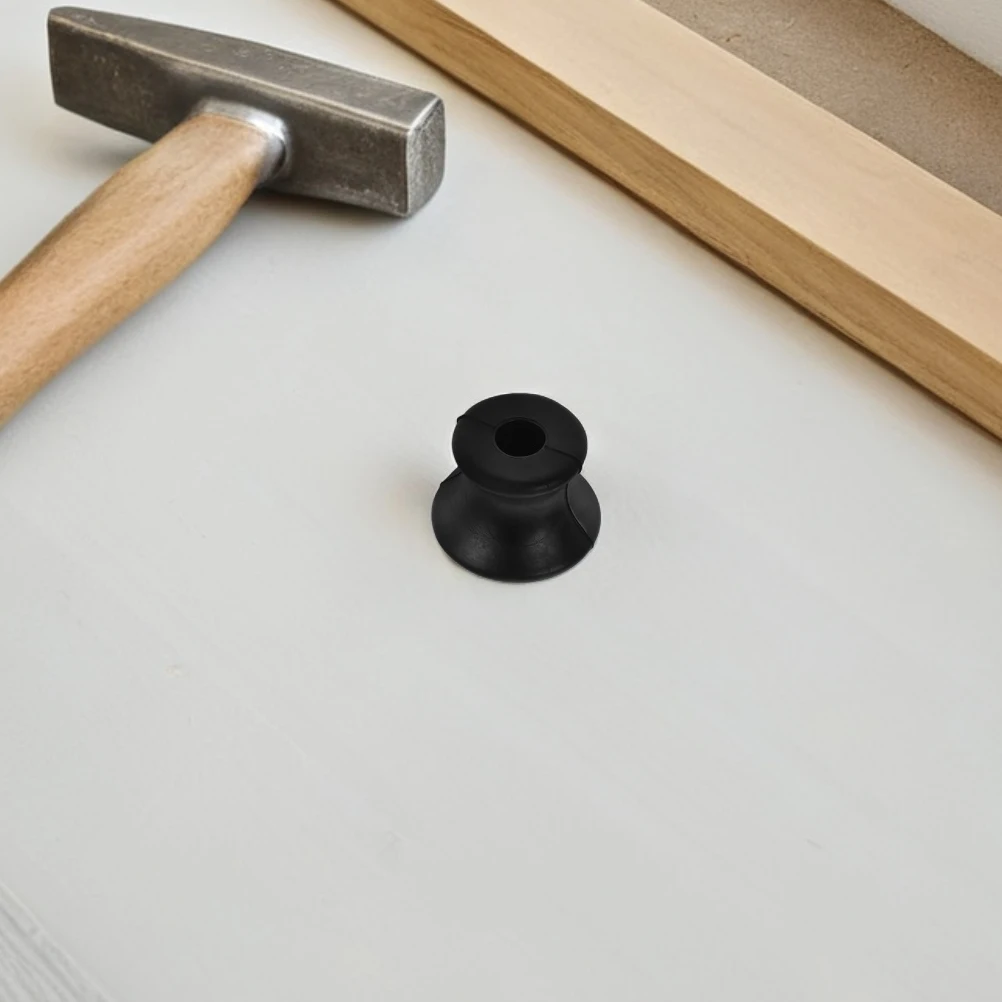 

Black Rubber Tuning Fork Holder Base Non Slip Stable Screw Design Compatible Various Tuning Forks Meditation