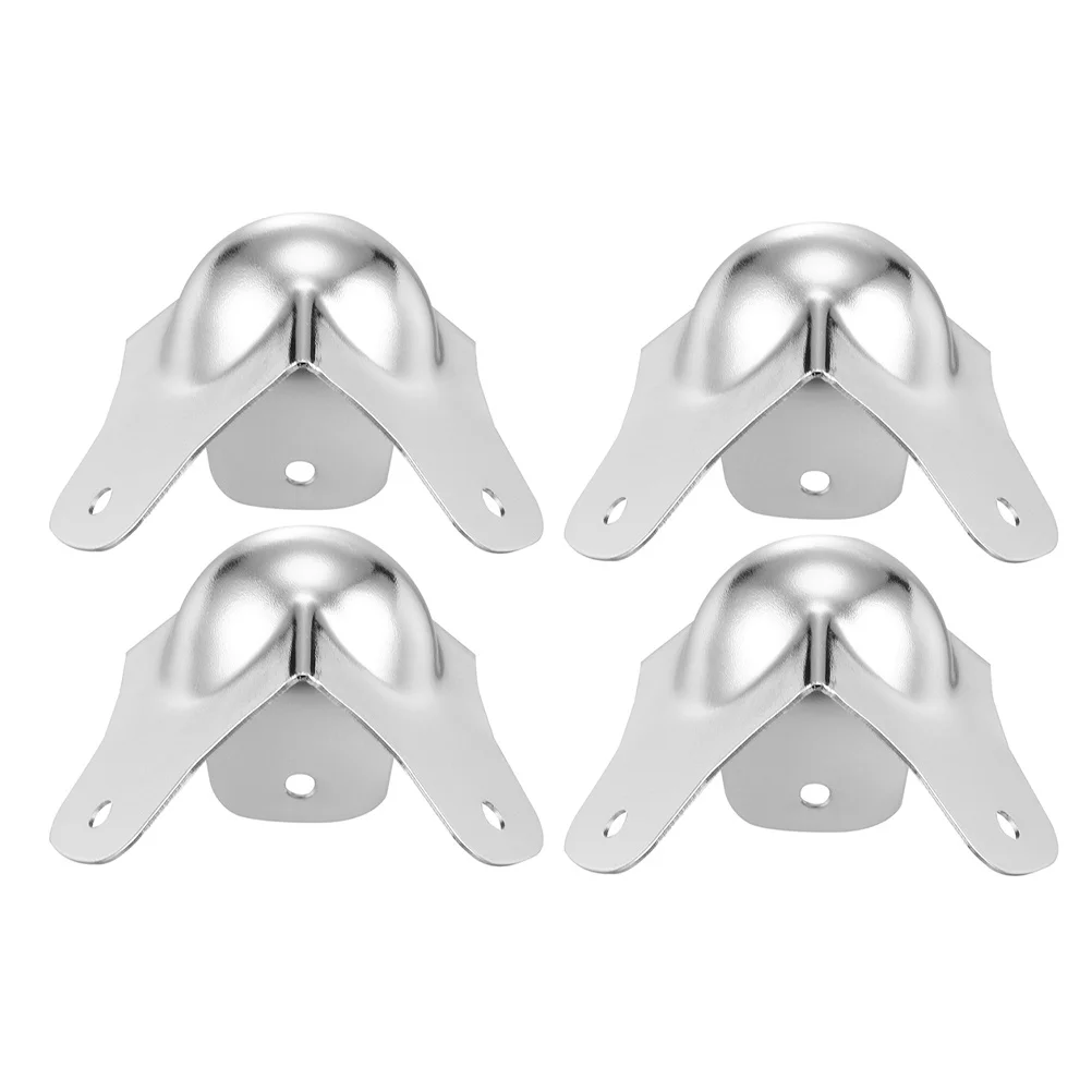 ตัวป้องกันมุมโลหะ 4 ชิ้น ป้องกันการกระแทก สำหรับตู้ โต๊ะ โครงเตียง เฟอร์นิเจอร์ อุปกรณ์ป้องกันการชน
