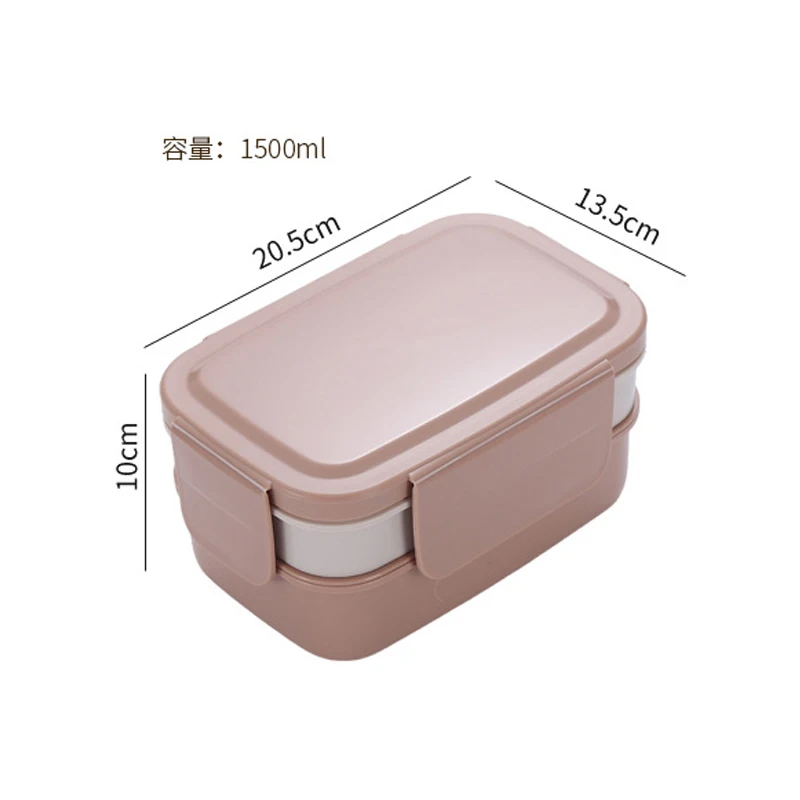 Paw Patrol Double Layered กล่องอาหารกลางวันความจุขนาดใหญ่การ์ตูนพิมพ์กล่อง Bento ชายหญิงภาชนะเก็บอาหารแบบพกพา