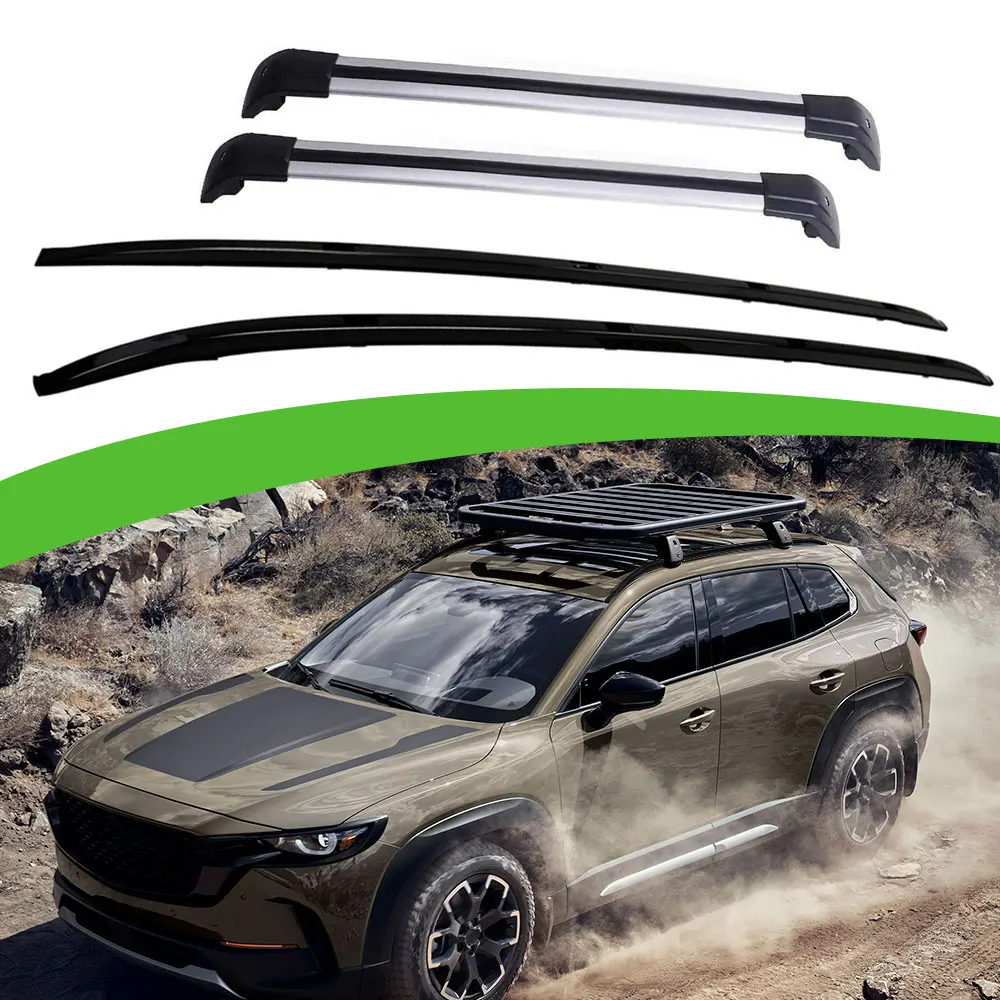 4Pcs Roof Rack Rail Cross Bar Crossbars Fits for Mazda CX-50 CX50 2022 2023 2024