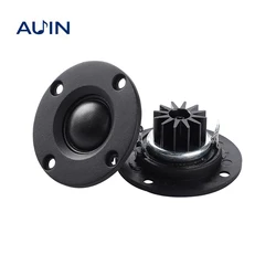 AUIN 2Pcs/lot 52MM 6 Ohm 30W Dome Silk Film Tweeter Speakers ABS Titanium Treble Audio Portable Loudspeaker Aluminum Radiator