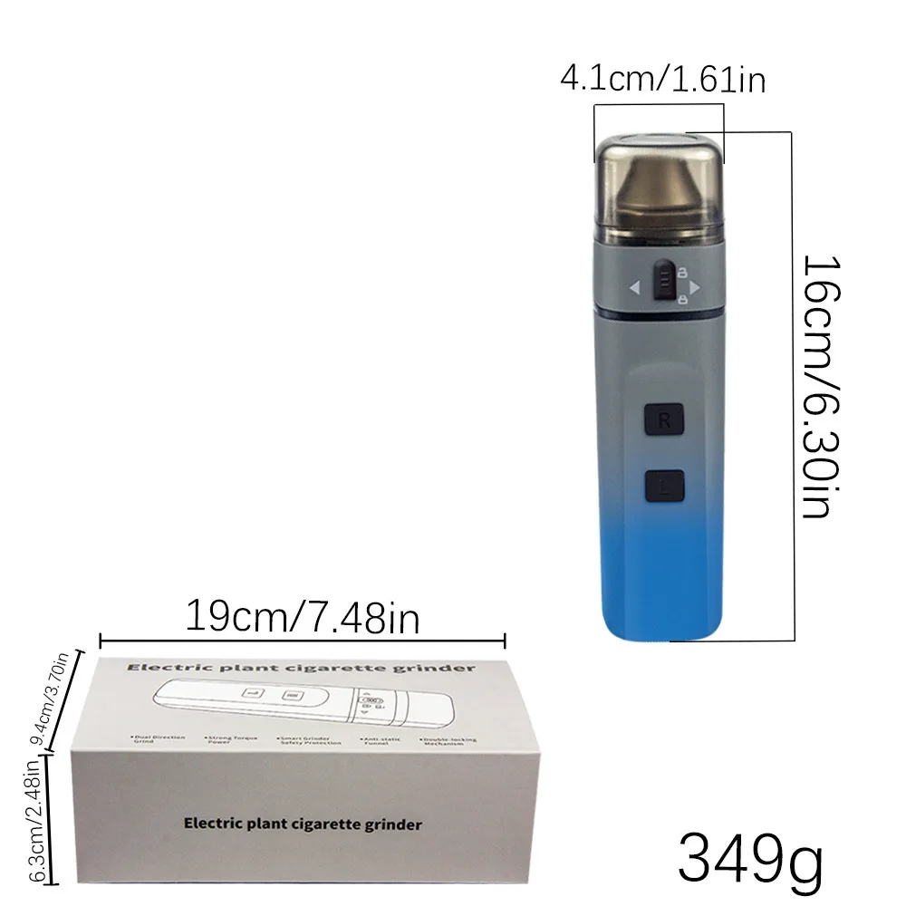 powerful usb charging electric plant cigar Grinders Tobacco Herb Crusher Storage Grinders  brush Smoke Pipe cegar Accessories view 4