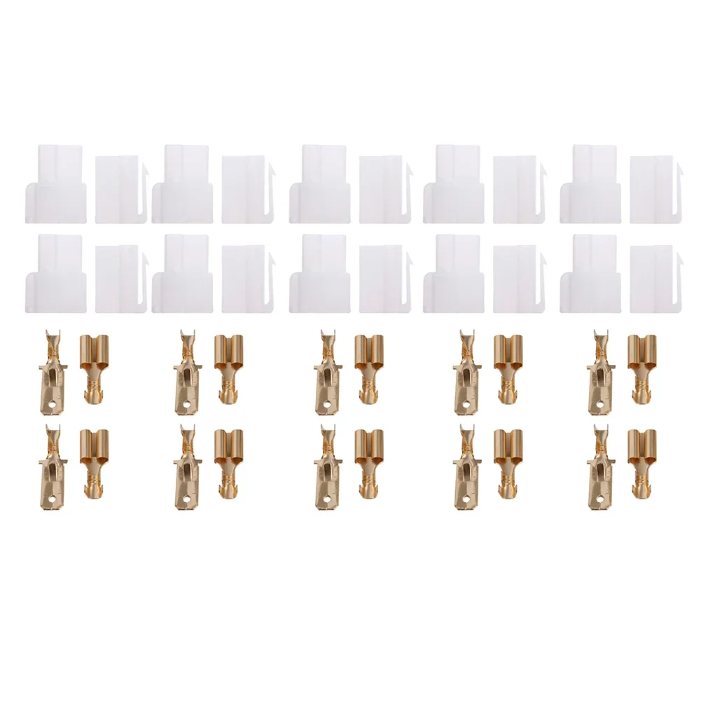 60 uds/10set Universal tipo T 2 pines DC Power conector macho hembra para Kenwood Yaesu Icom Radio Vehicular Walkie Talkie