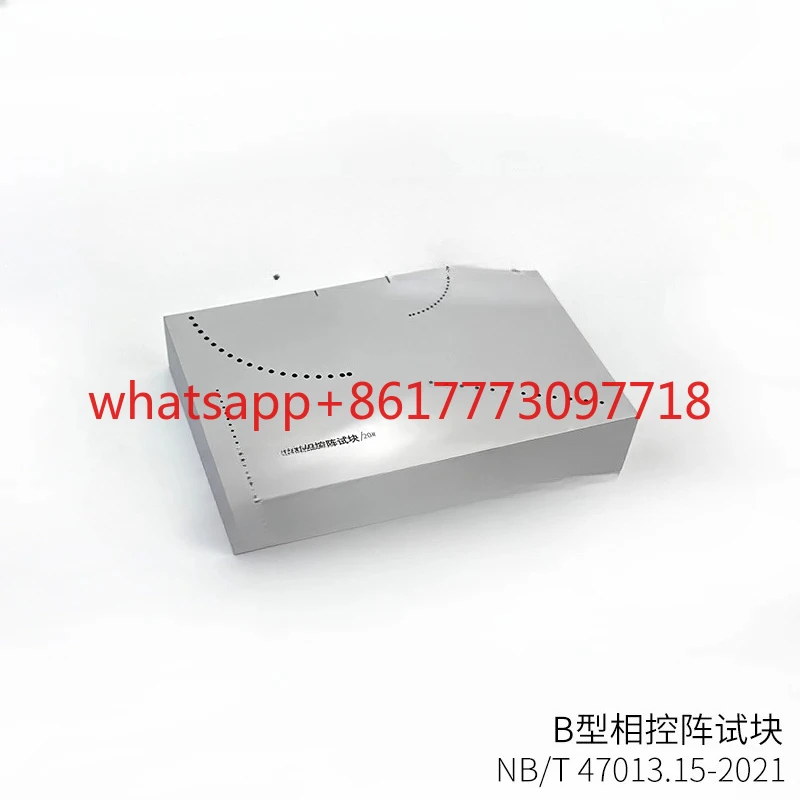 Portable Phased Array Ultrasonic Test Block Non-Destructive Testing ASTM E2491-08 Flaw Detection Block