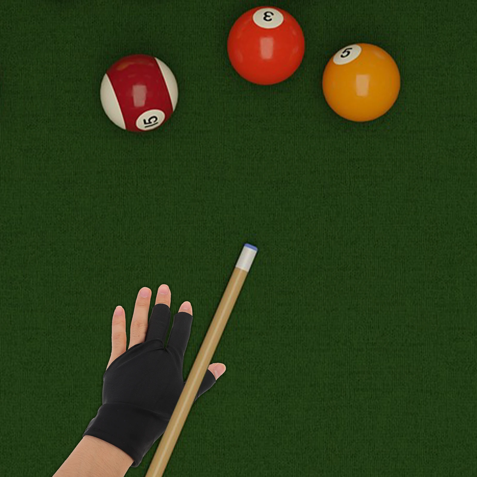 

2Pcs Pool Gloves Elastic Snooker Cue Gloves Comfortable Breathable Billiard Table Supplies Billiards Glove Billiard Glove