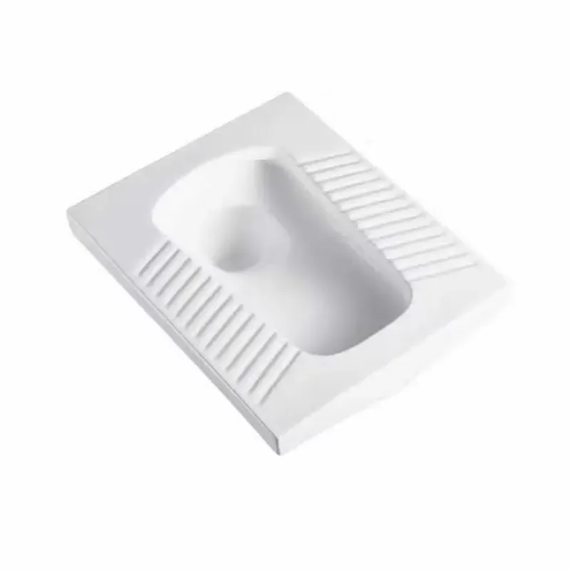 Modern Ceramic Squat Toilet Pan for Bathroom Floor Mounted White Sanitary Ware Home Decoration Durable Porcelain Flush System