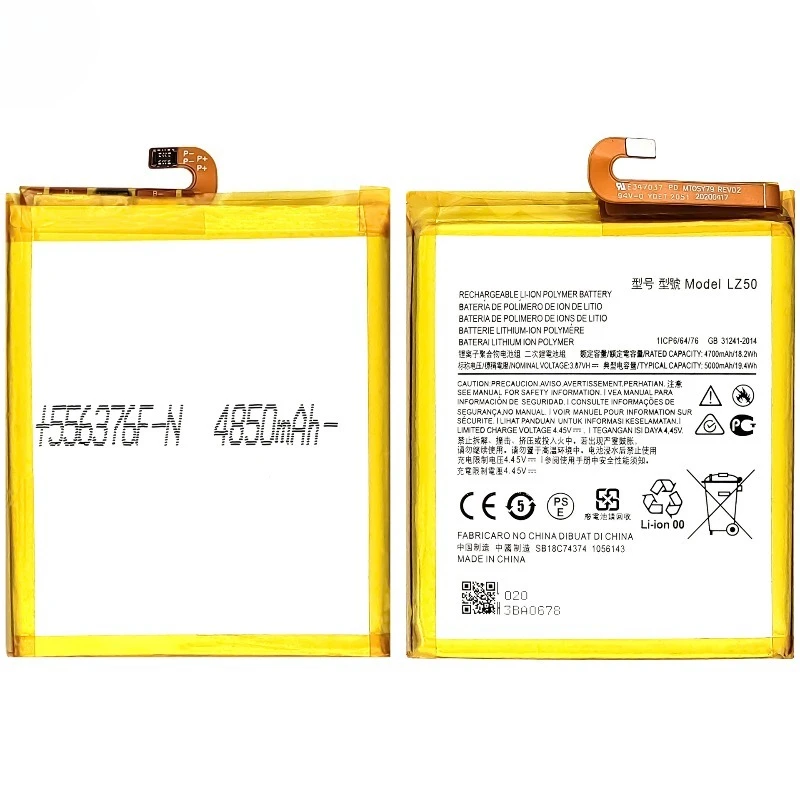 LZ50 for Motorola G 5G Plus/ONE 5G/G100/EdgeS Mobile Phone Battery High Capacity Battery Replacement Bateria with Tools
