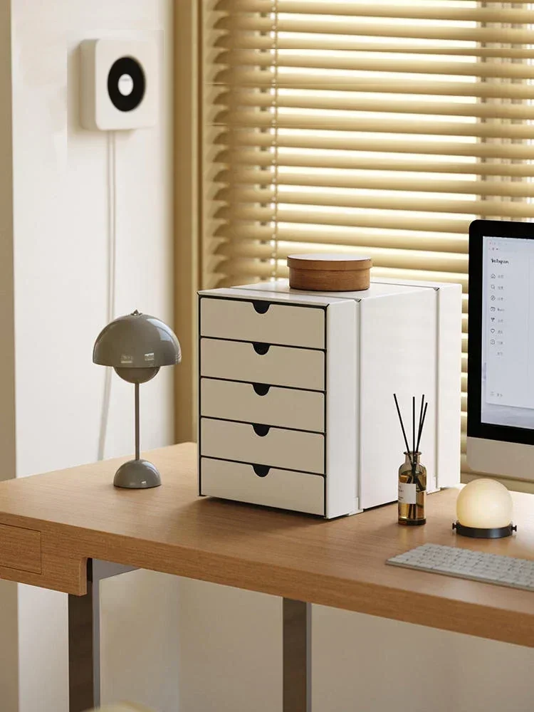 -For Modern, Minimalist, Light Luxury，Multi-layer metal mini drawer cabinet desktop file storage cabinet shelving&