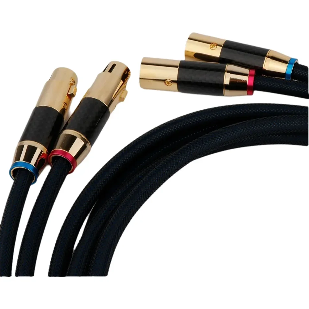 

Пара Hi-Fi XLR Calbe между мужчинами и женщинами, соединительный балансовый кабель для усилителя, CD-плеер, микрофонная линия, микрофонный провод