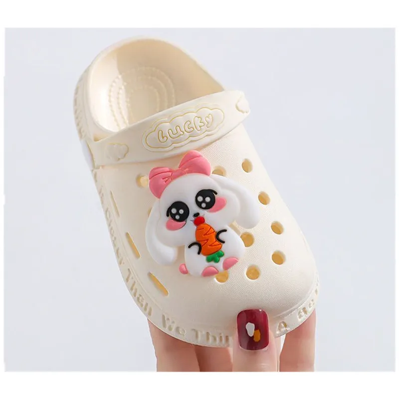 Kids Gardon Sandals Children Cute Cartoon Clogs Shoes Lightweight Soft Baby Slippers Beach Sandals Two Ways Using A0029