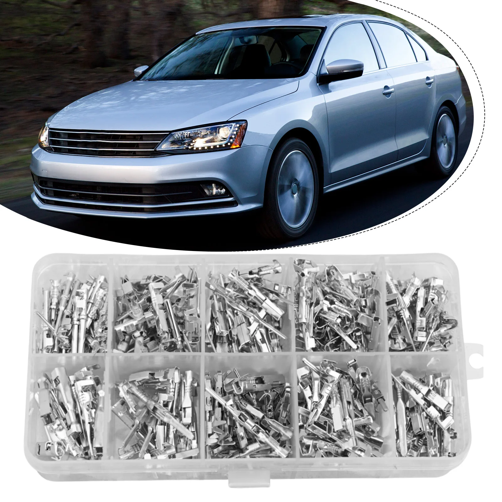 Automotive Electrical Pins Automotive Connector Pins Buckle Design Excellent Electrical Conductivity High Stability