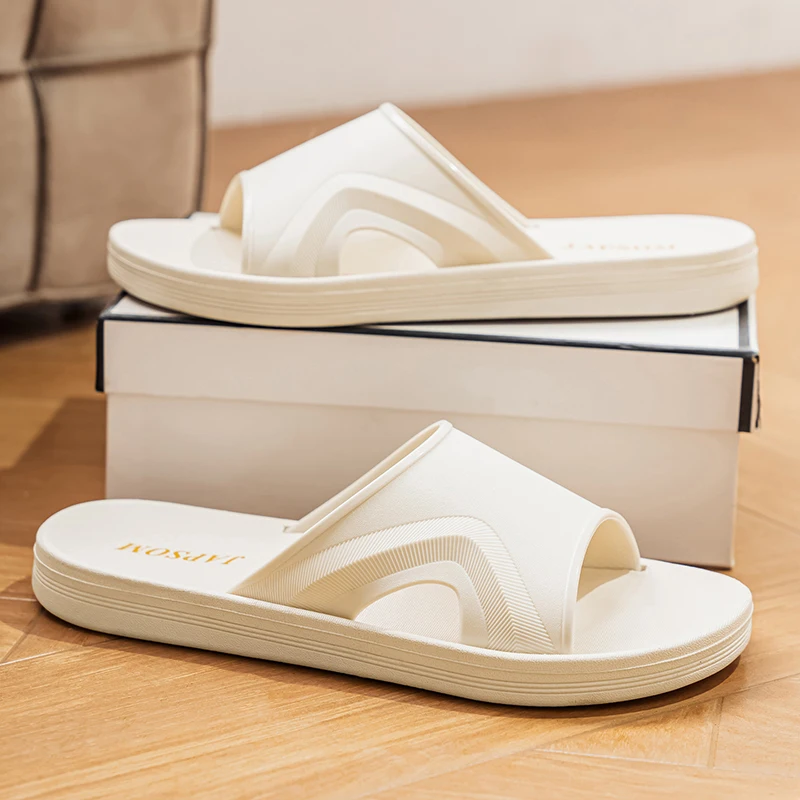 

Summer Mens High-end Rubber Slippers Men's Non-Slip Wear-Resistant EVA Sandals Soft Sole Fashionable Design Sandalias Slides