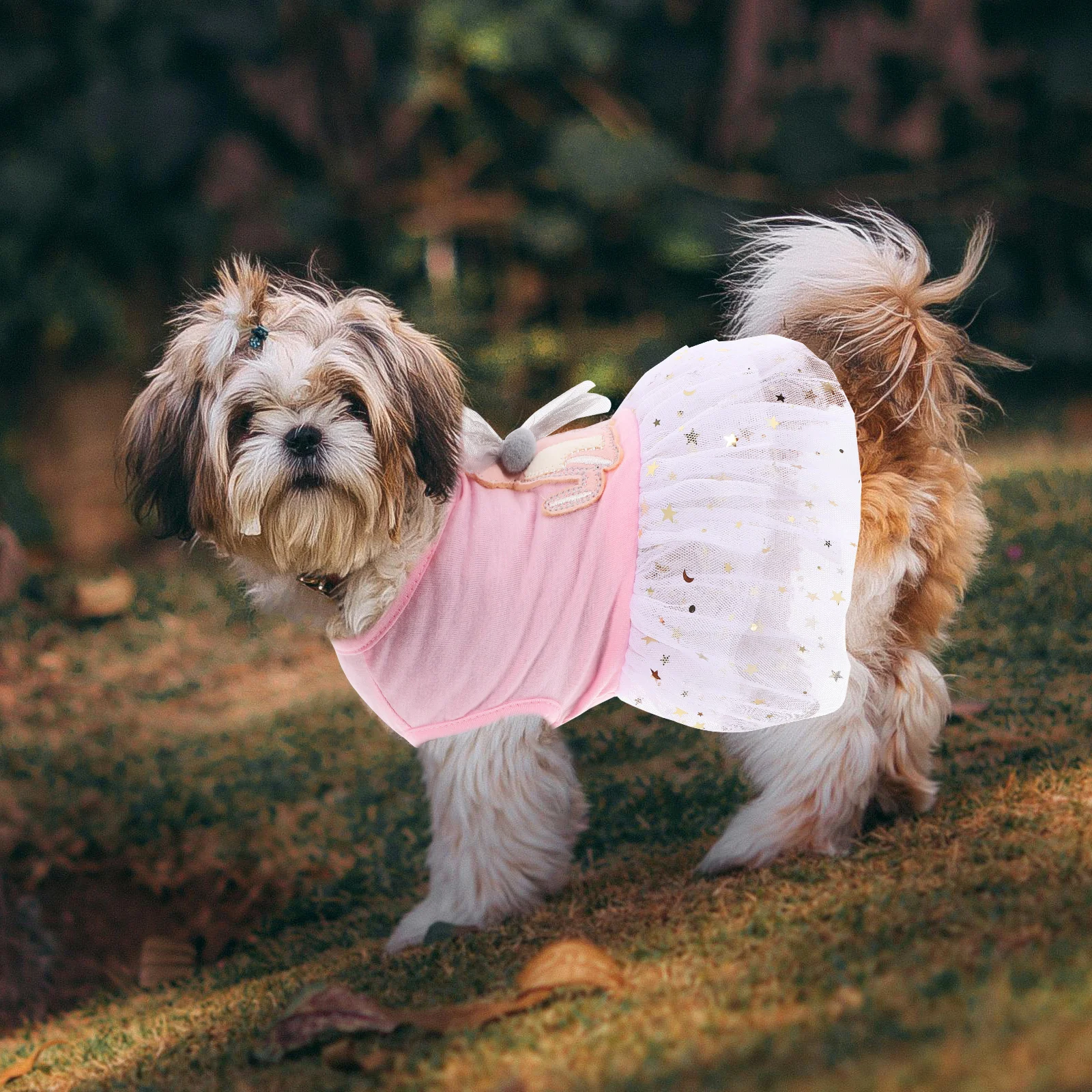 

Pet Lace Skirt Puppy Dog White Tutu Dress Tulle Gown Clothes Gauze Clothing