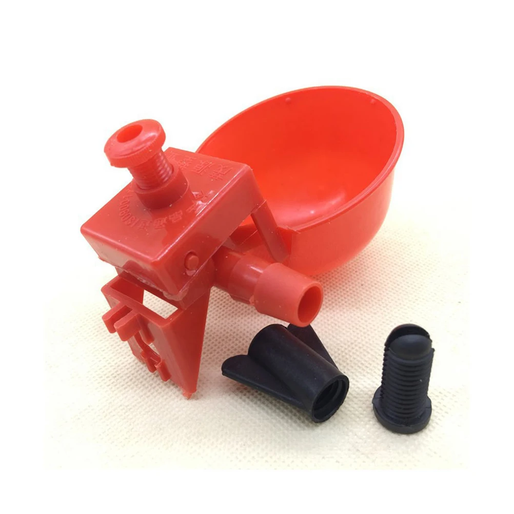 

30 Pcs Automatic Chicken Watering Bowl Durable Plastic Easy Dissemble Poultry Feeder Container Suitable Bird Quail Chick Parrot