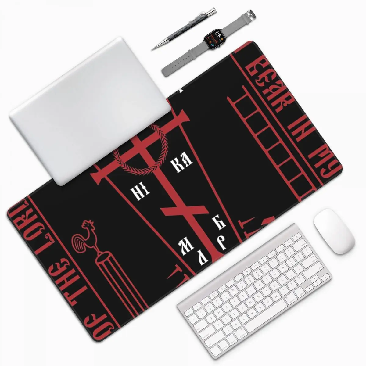 

Calvary Cross Of Russian Orthodox Church Large Mouse Pad Computer Keyboard Mouse Mat Gamer PC Laptop Desk Mat