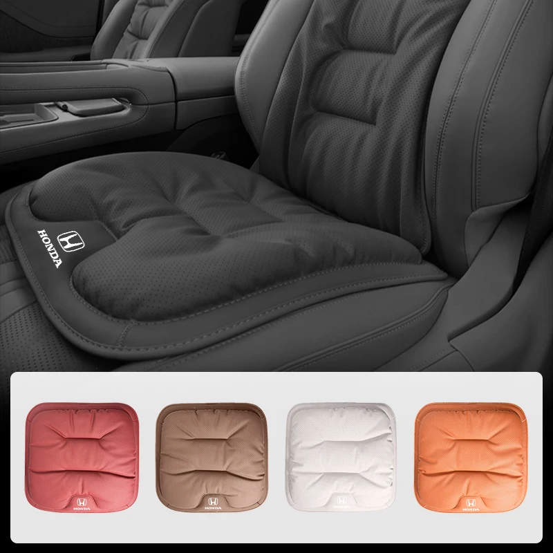 Car Interior Velvet Cushion Winter Nappa Leather Backrest Seat Cover For Honda Civic Accord CRV Fit Jazz Transalp CBR cb500x Ody