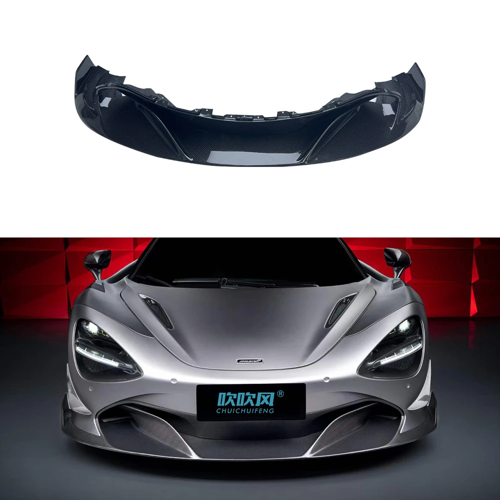 For McLaren Dry Carbon Fiber 720S SRY Style Side Skirt Hood Rear Bumper Front Lip Rear Spoiler Side Fender Vent Cover Body Kit