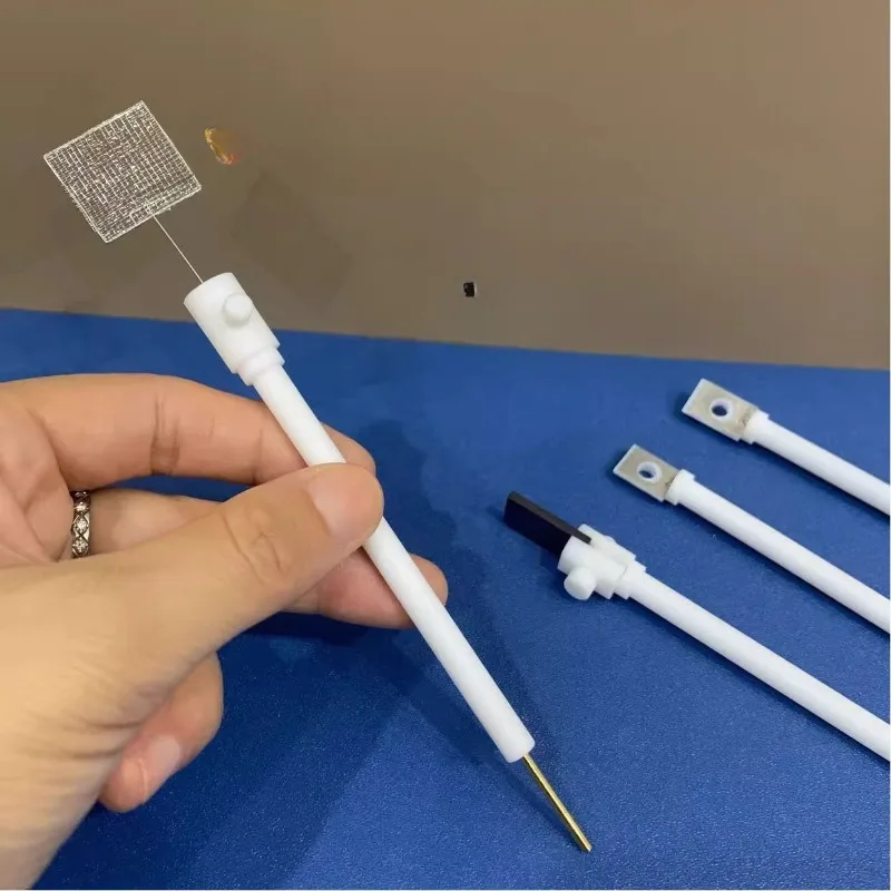 

JJ110 Upgraded Platinum Sheet Electrode Clamp Reinforced Pure Platinum Electrode Platinum Pt Working Electrode Fixture