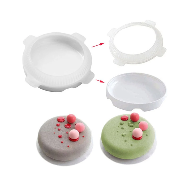 1pc Round Eclipse Silicone Cake Mold For Mousses Ice Cream Chiffon Cakes Baking Pan Decorating Accessories Bakeware Tools