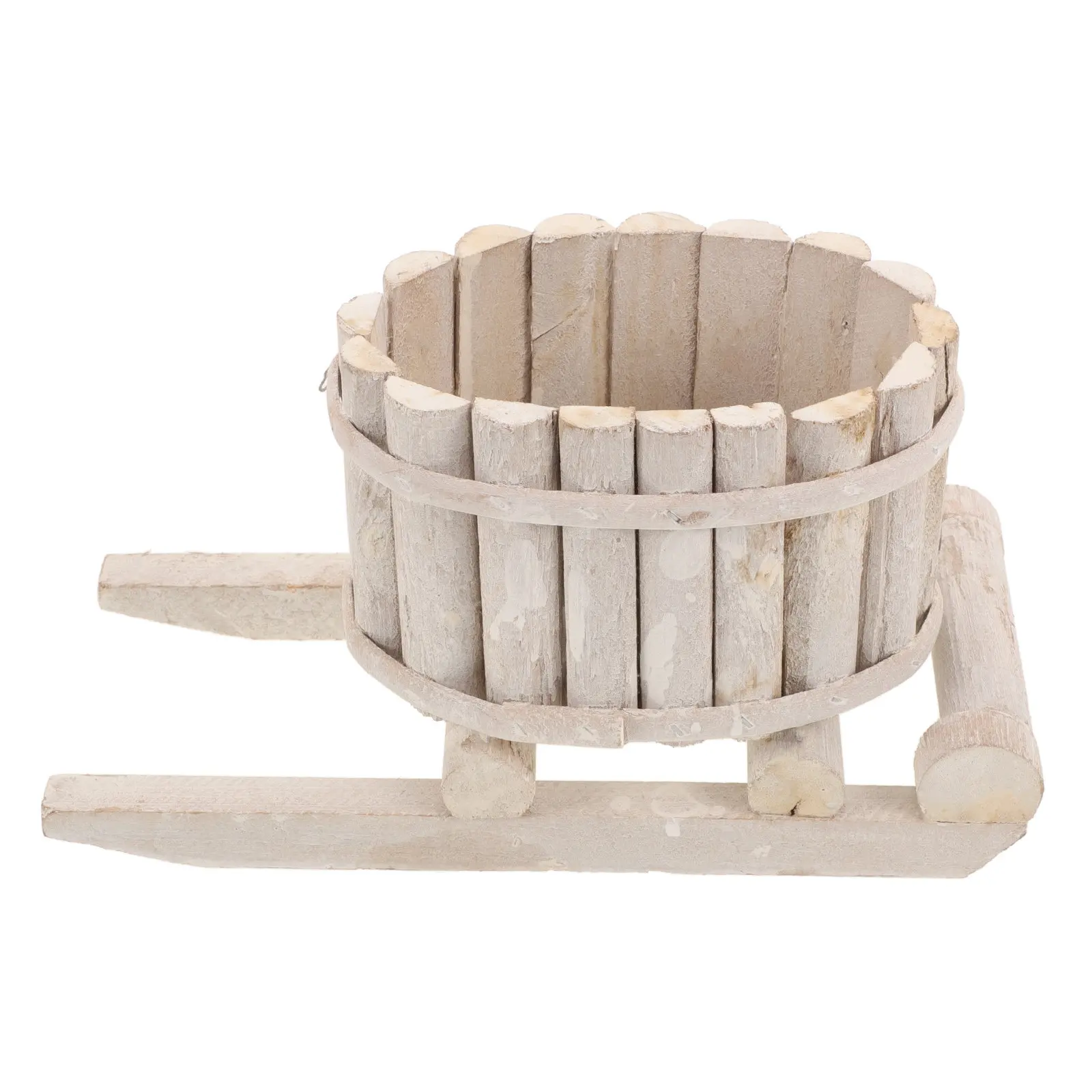 Wooden Sleigh Shaped Planter Christmas Flower Pot Rustic Farmhouse Style Indoor Outdoor Use Herb Succulent Cactus Container