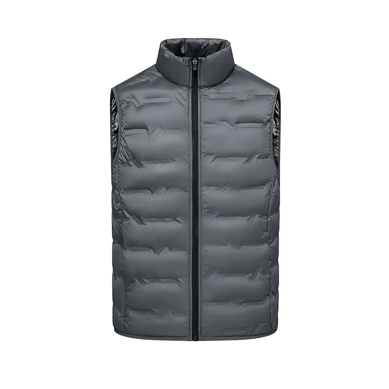 Duck Down Stand Collar Sleeveless Jacket New Padded Coat Male Lightweight Windproof Waterproof Vest Fashion Men Casual Outerwear